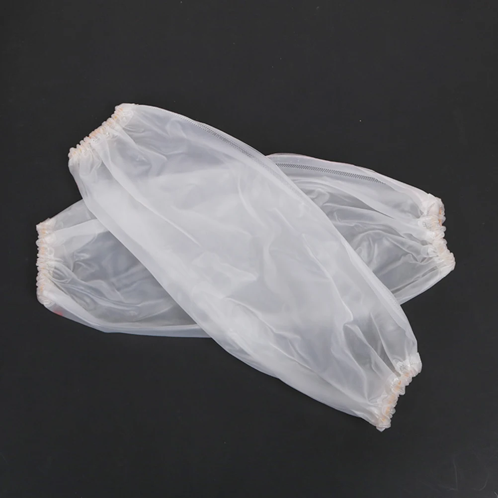 

Pvc Oversleeve Oilproof Arm Sleeves Kitchen Cleaning Transparent Elastic For Women Men Home Use Labor Protection