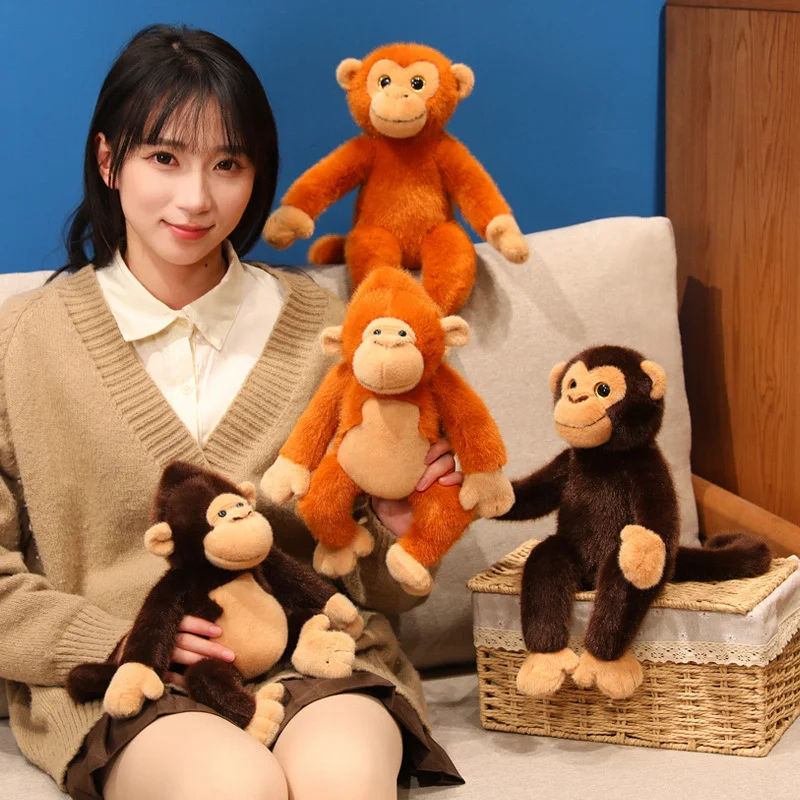30/35 センチメートル模擬鋭頭猿ぬいぐるみソフトぬいぐるみ漫画動物人形ゴールデンモンキー枕かわいいギフト