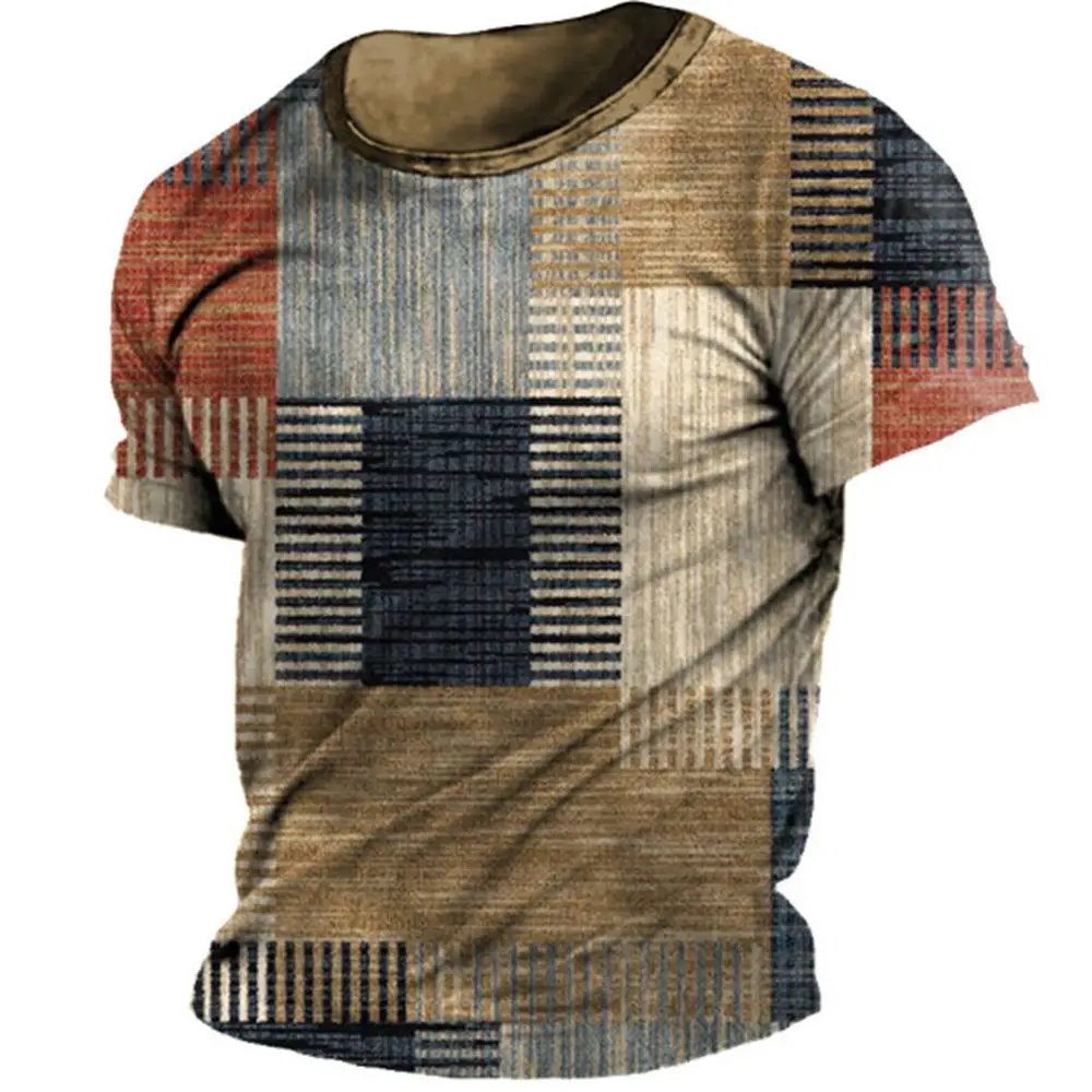 Camiseta con estampado de calavera en 3d para hombre, ropa de calle Vintage, Tops de manga corta de gran tamaño, ropa de verano