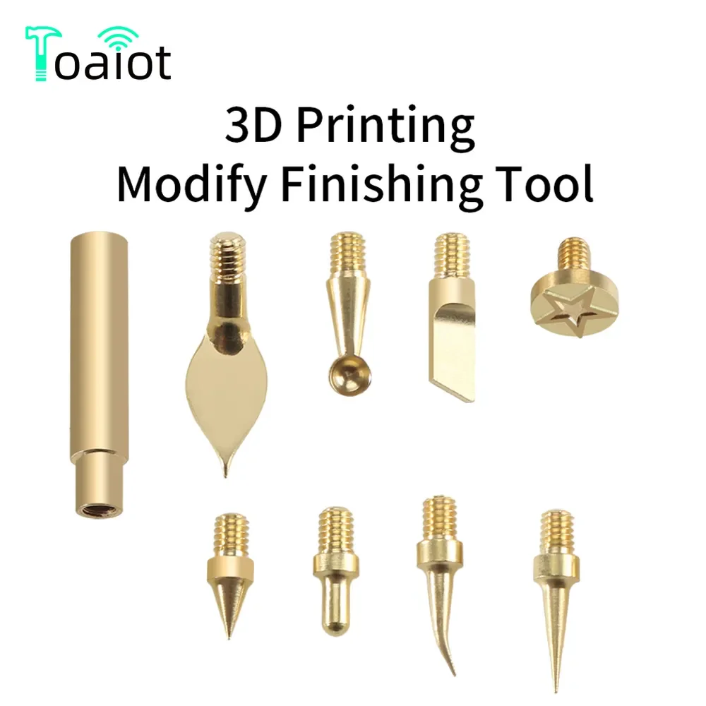 

Toaiot Heat Insert Nut Iron Tip Heat Set Insert Tool Soldering Iron Tip 3D Printing Modify Finishing Tool Brass Thread Embedded