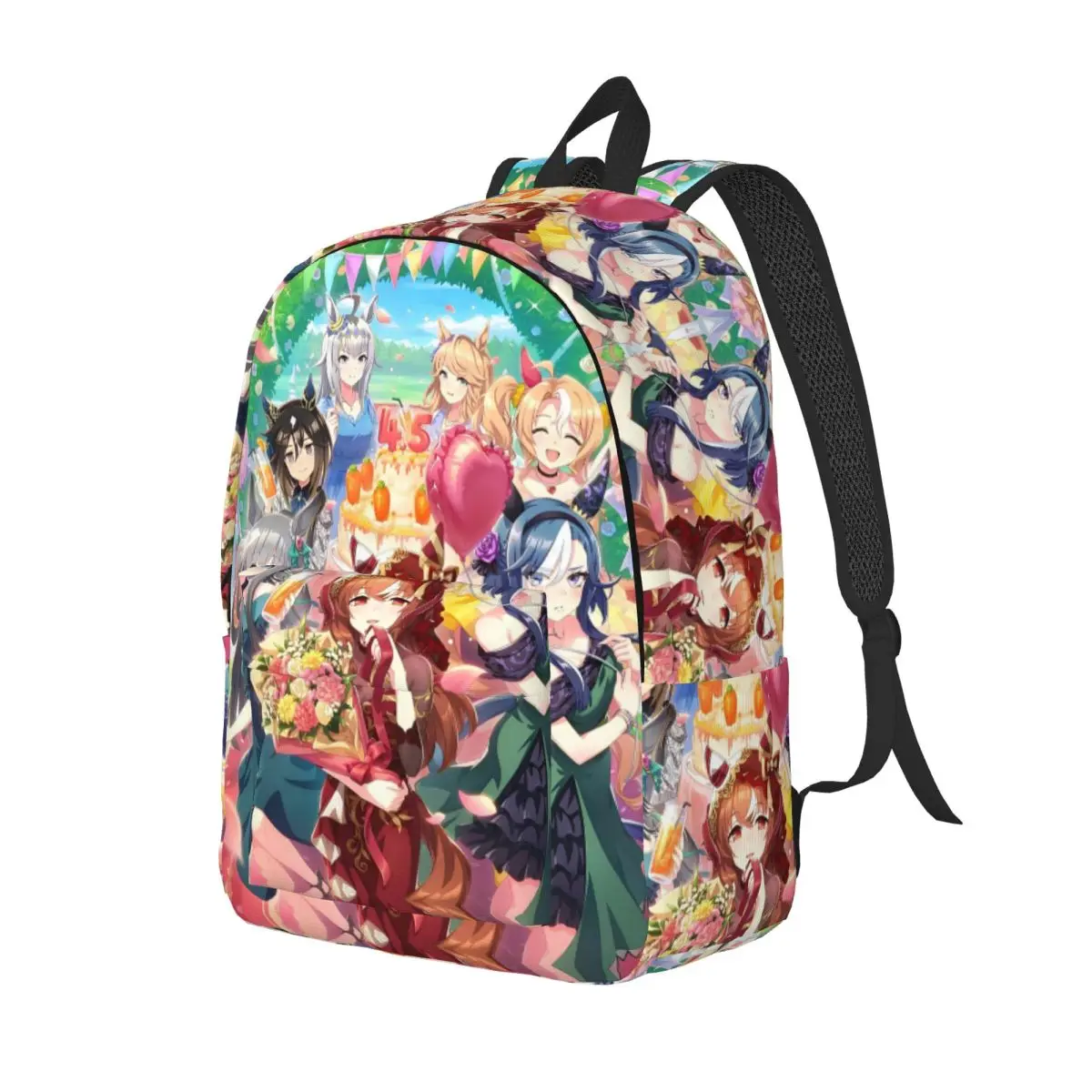 Umamusume Pretty Derby Anime Backpack for Preschool Primary School Student Bookbag Boy Girl Kids Daypack Sports
