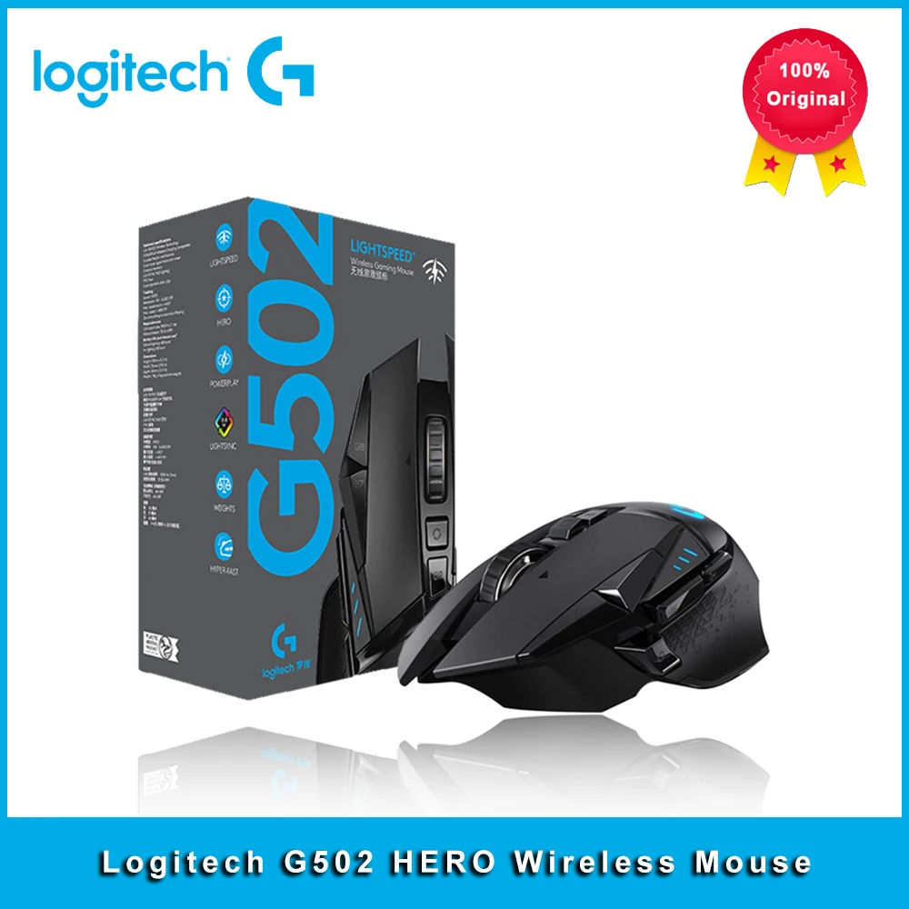 Logitech G502 HERO LIGHTSPEED Wired/Wireless Gaming Mouse Wireless 2.4GHz HERO 25600DPI RGB Suitable For E-Sports Gamers Mouse