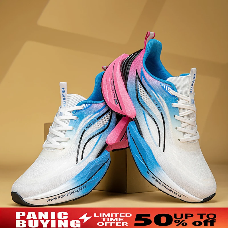 

PARZIVAL Men's Shoes Air Cushion Runner Trainers Tenis Plate Sports Running Shoes Women Comfortable Athletic Speciality Sneakers