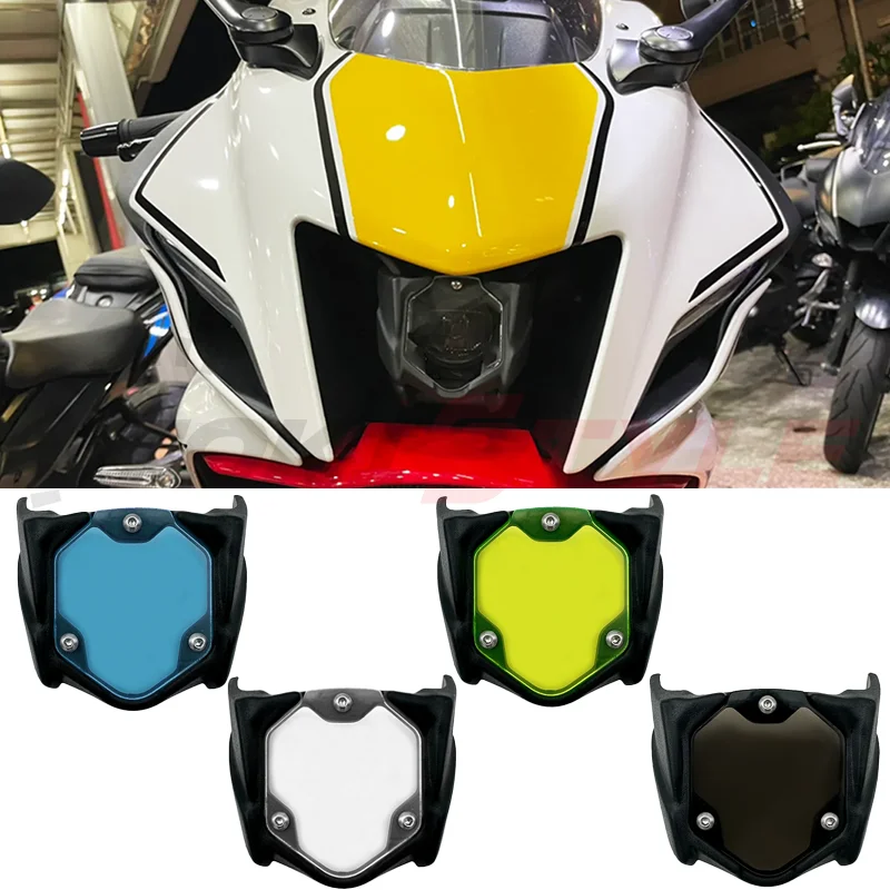 For YAMAHA YZF R15 R6 R7 R15 V4 V4.0 YZF-R7 YZF-R6 Motorcycle Headlight Protector Screen Protective Cover Guard Headlamp Shield