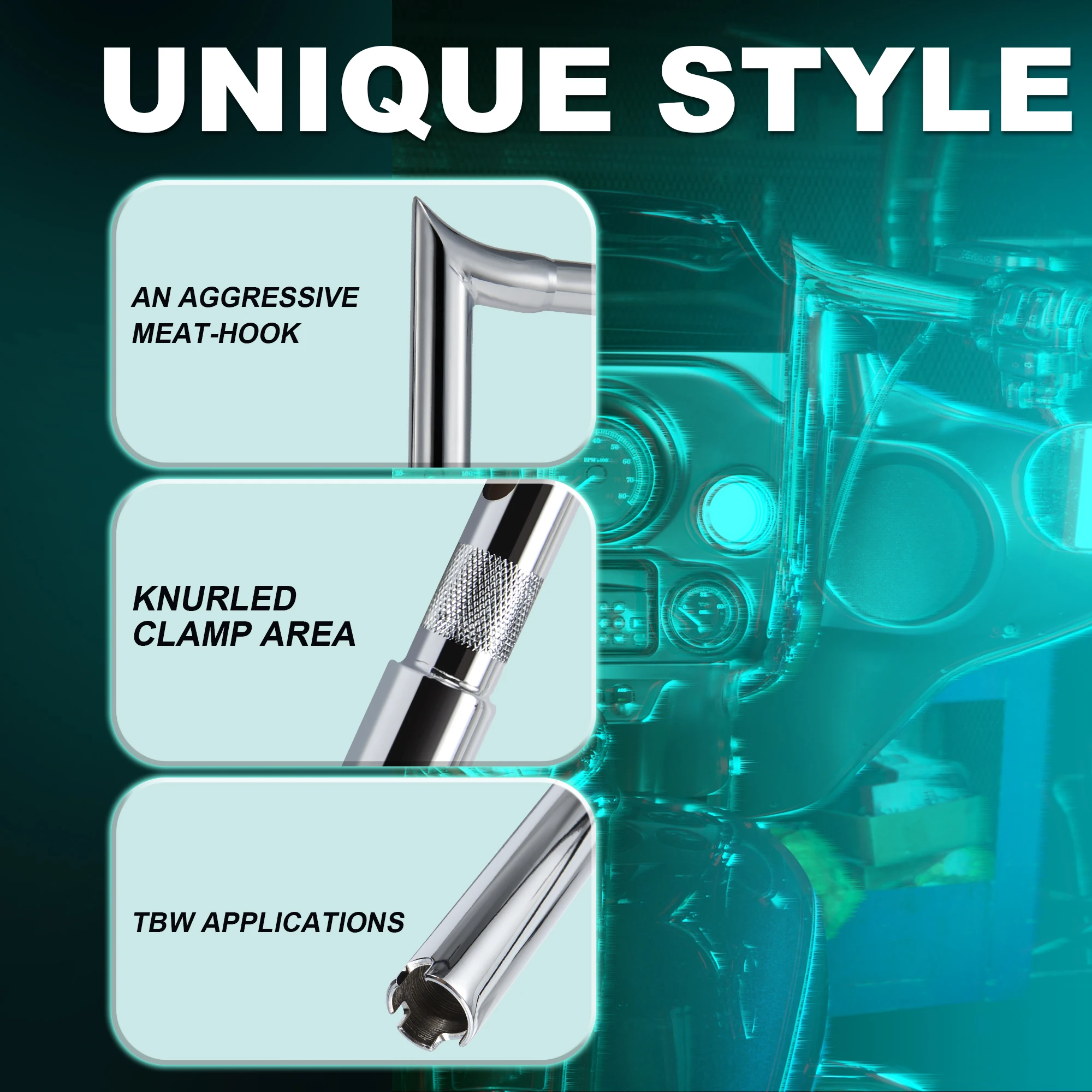 مقود Meathook بسلك مسبق للارتفاع مقاس 10/12/14 بوصة لدراجة Harley 2008-2013 Street Glide Electra Glide Ultra Limited Classic #5