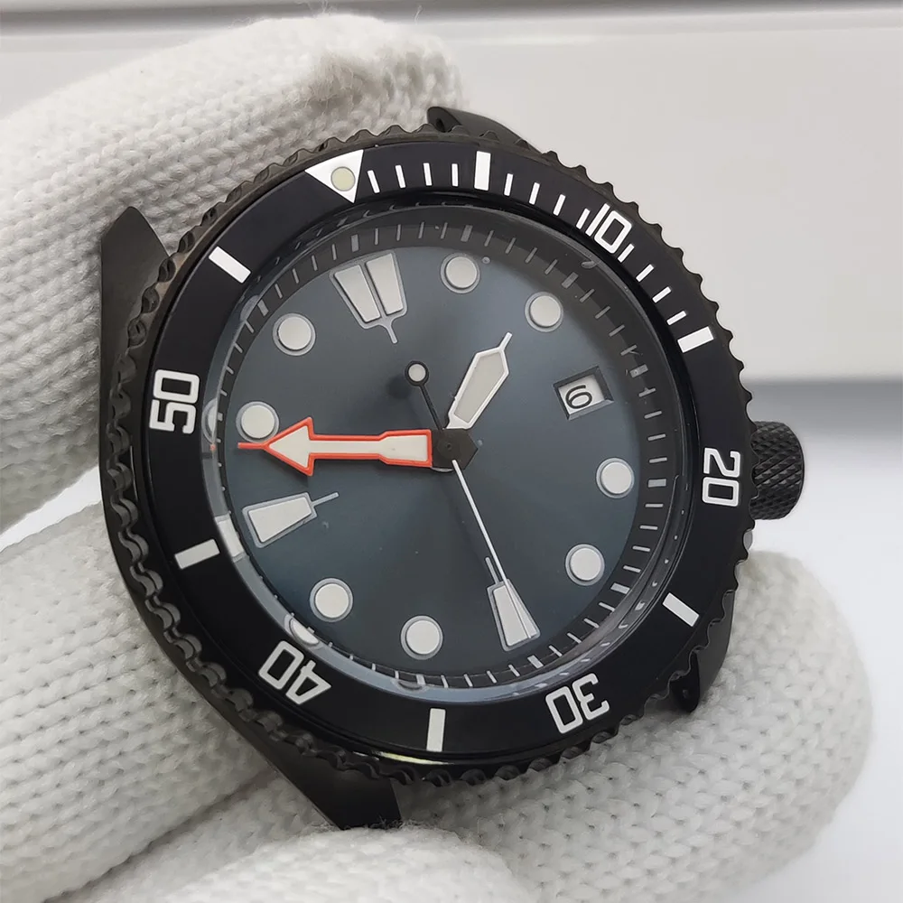 

NH35 5Bar Diver 42mm Men Automatic Watch C3 Luminous 316 Stainless Steel Retro Mechanical Wristwatch Sapphire Crystal Date