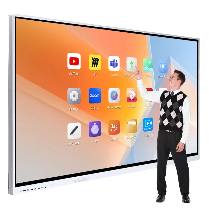 

85 Inch All In One Interactive Penal 4k LCD Touch Display Screen Smart Whiteboard For Classrooms Conference Rooms