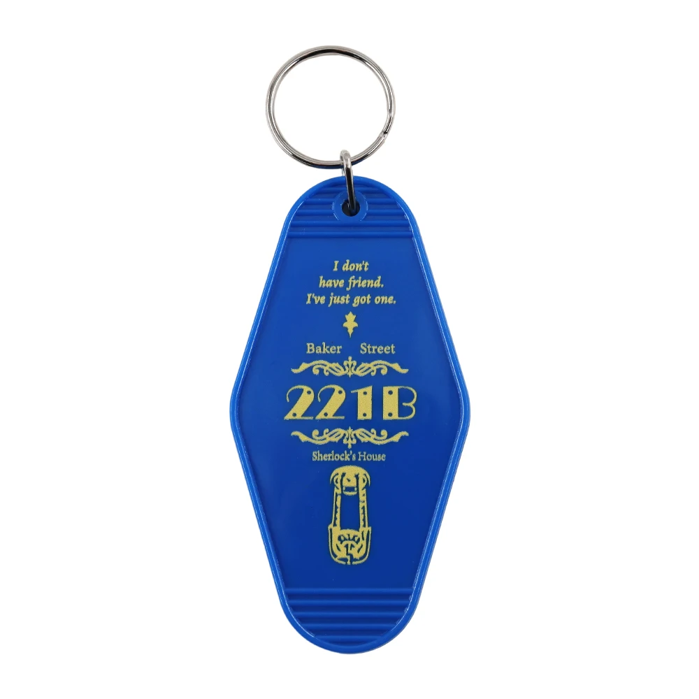 ليس لدي Fiiend. لقد حصلت على إلهام شيرلوك هولمز واحد فقط 221B بيكر ستريت قلادة مفتاح سلسلة هدية رواية فيلم بنديكت #1
