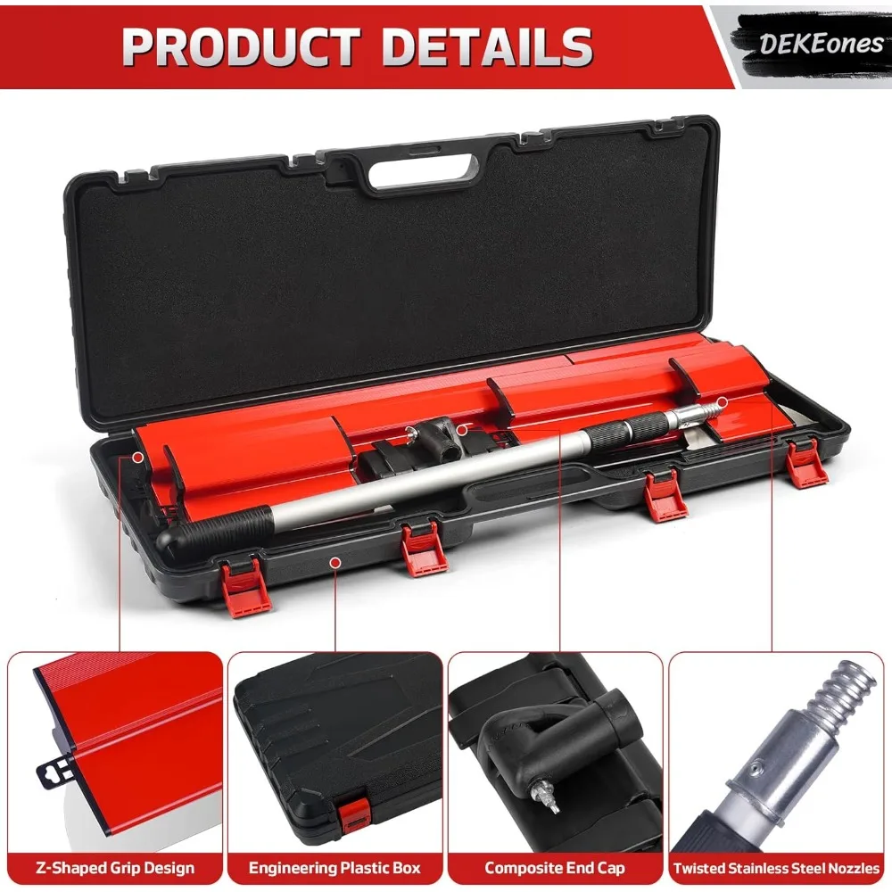 Sizes Includes Extension Handle Plasterboard Drywall Skimming Blade Set with Portable Case Stainless Steel 6 10 16 24 32 Inch