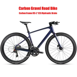 TWITTER GRAVEL V1 Carbon Fiber 700*38C GRAVEL Bike Flat-handlebar RS-24S Hydraulic Disc Brake Carbon Road Bicicleta For Adults