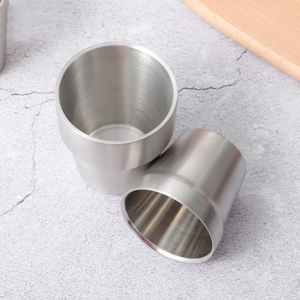 

175/260/300ml Beer mugs,Double-layer Stainless steel,Heat-insulating,Anti-scalding,Shock-resistant,Travel Coffee MUG/WATER CUP