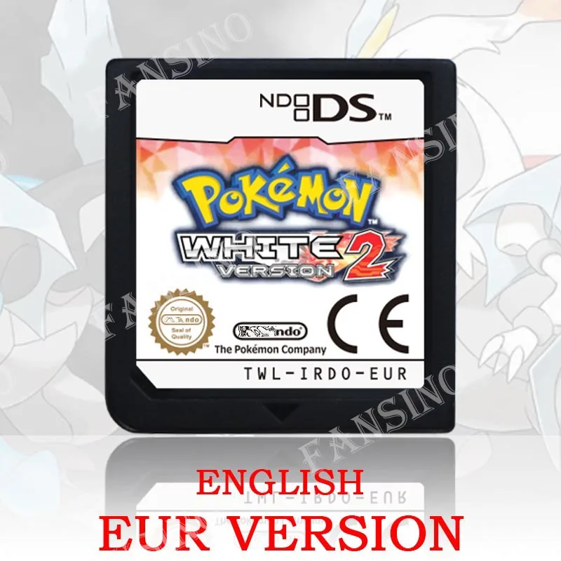 Pokémon Zwart Wit 1/2 versie Hoge kwaliteit authentieke 1:1 replica DS videogame cartridge voor DS 2DS 3DS console (VS, EUR, AUS)