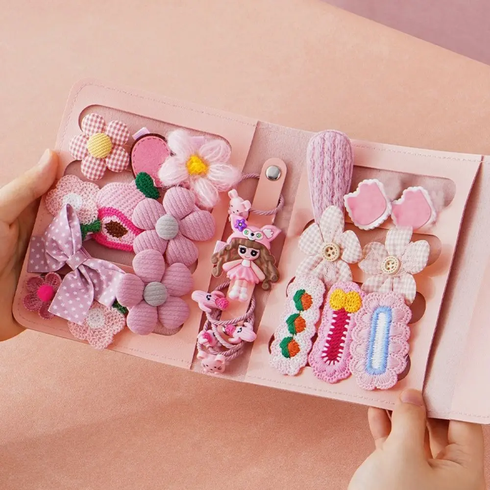 Sac de rangement en cuir pour pinces à cheveux, rose, permettant de gagner de l'espace, étui de transport pour épingles à cheveux, mignon, Portable, boîte d'accessoires pour cheveux pour femmes et filles