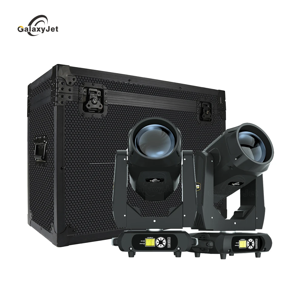 

GalaxyJet Flight Case With 380W 19R Bulb Beam Moving Head Lighting With RDM Lyre Double Prism Forst Concert Stage Light