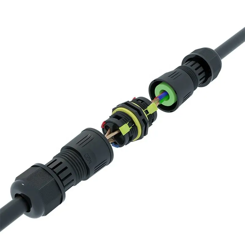 Ip68 waterproof connector Customizable quick-lock power cable male and female connectors  solar 