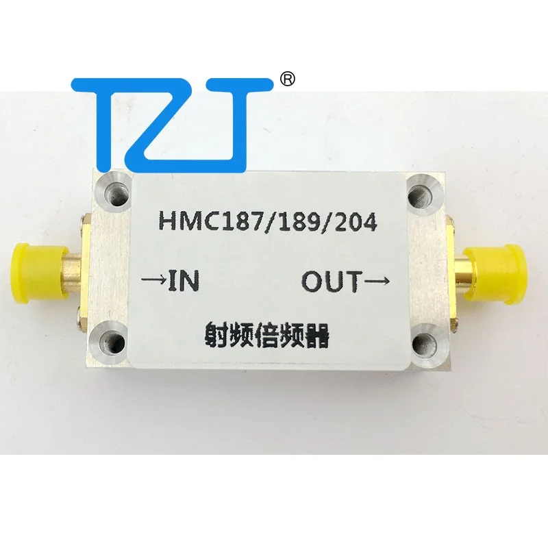 TZT HMC187/HMC189/HMC204 Moltiplicatore di frequenza RF Doubler di frequenza con guscio in lega di alluminio Ingresso RF 0,87-2GHz