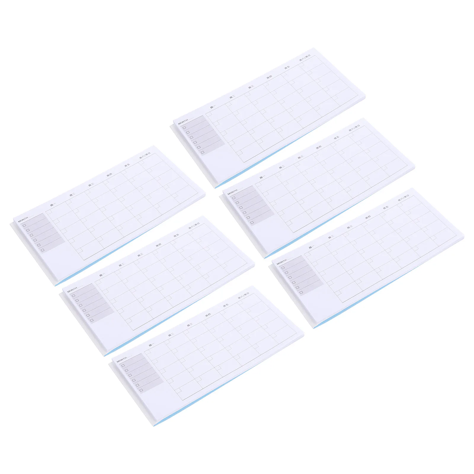 

6pcs Planner Notepads Memo Self Adhesive Kawaii Stationery Cute Mini Desk Paper Small Office Supplies To Do List