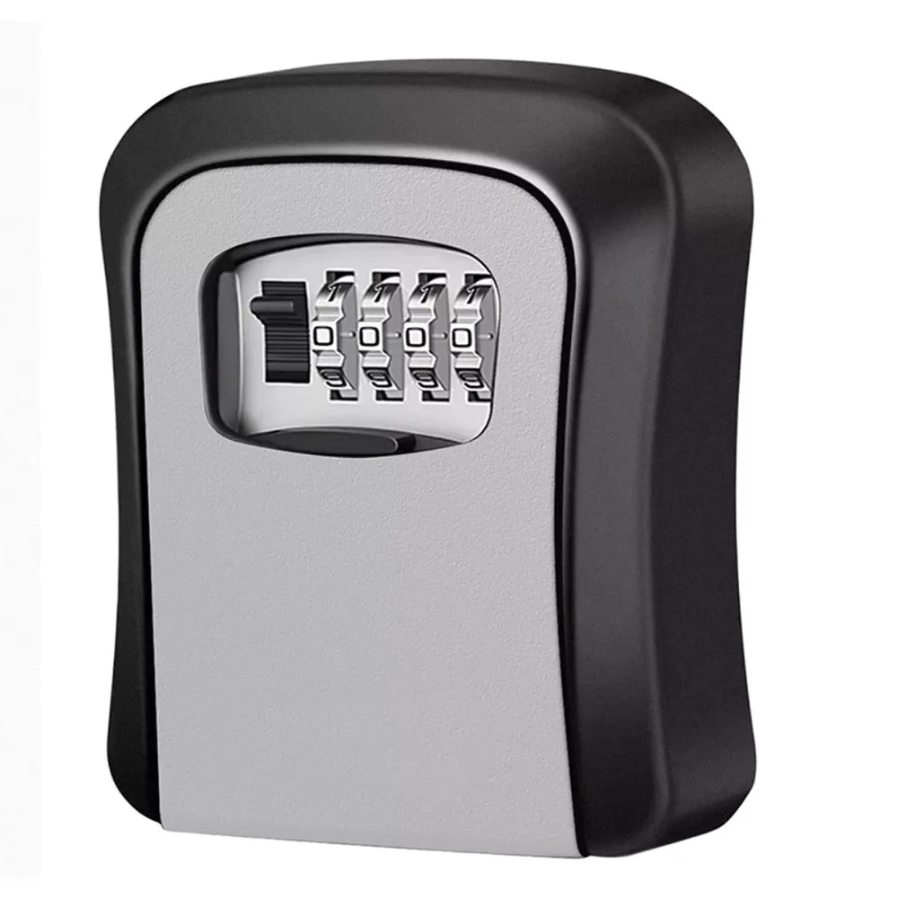 11pcs 4 Digit Combination Key Lock Box Wall Mounted Waterproof Key Storage Box Secure Durable Lock Box Home Security