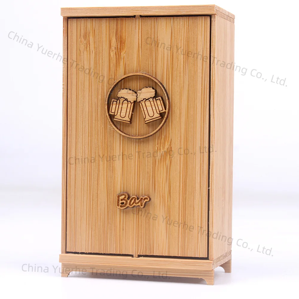 

Miniature wooden simulation food game mini room set Dollhouse doll house play house scene ornament