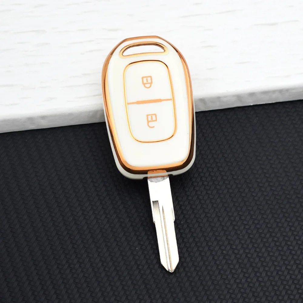 2 Buttons TPU Car Key Cover Case for Renault Kwid Traffic Symbol Fit Dacia Sandero Logan Duster 2016 2017 2018 Protect Shell Fob