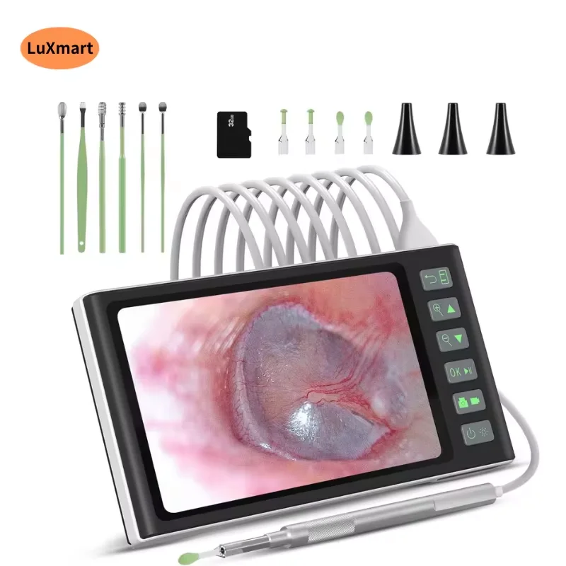 Mini Camera Can Be Used to Take Photos of The Scalp Acne and Ear Canal HD Luminous Camera 720P 3.9mm7 inch Screen