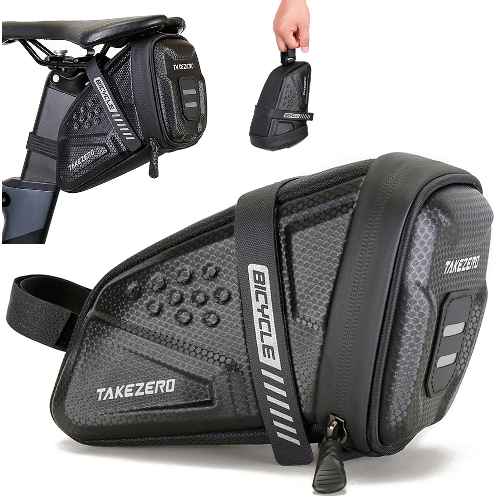 

Bicycle Saddle Bag Shockproof Bike Saddle Bag For EVA Hard Shell Refletive Large Capatity MTB Bike Bag Accessories 1/1.5/2.5L