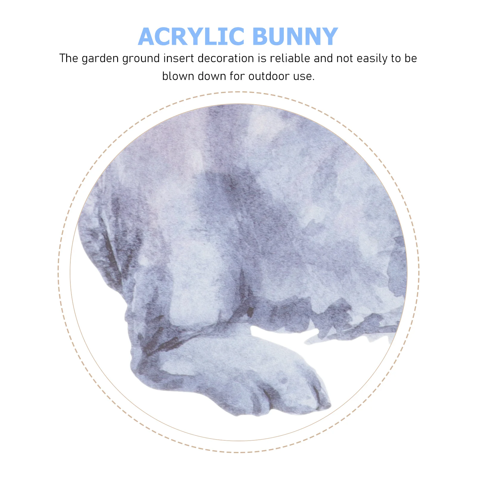 

Acrylic Easter Yard Sign with Stake Bunny Garden Ornament for Outdoor Display Easter Lawn Decorations Yard Sign