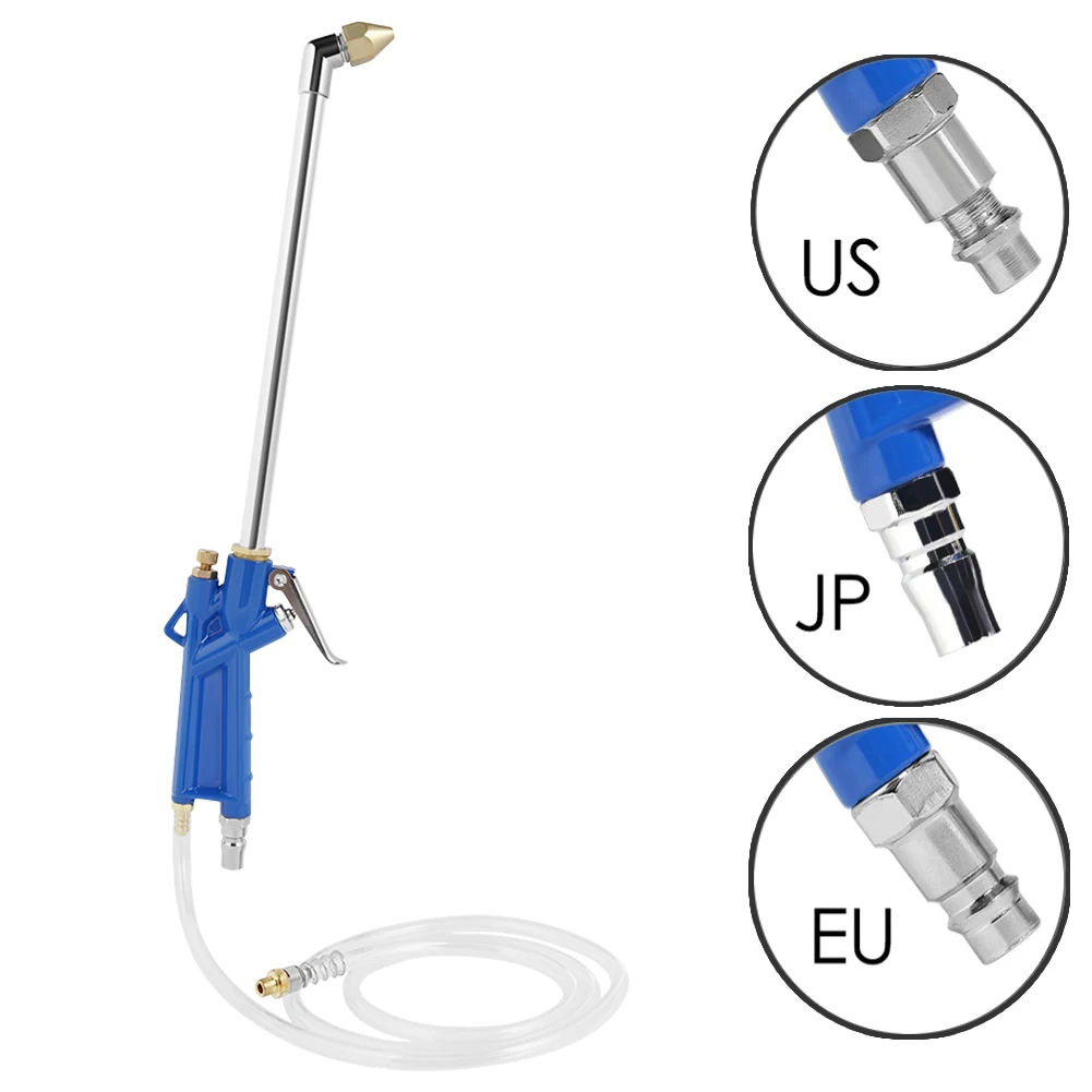 ホース付きエンジンオイルクリーナー、クリーニングガン、アルミニウム合金、水空気圧ガン、ポータブルスプレークリーナー、車のクリーニングツール、100cm