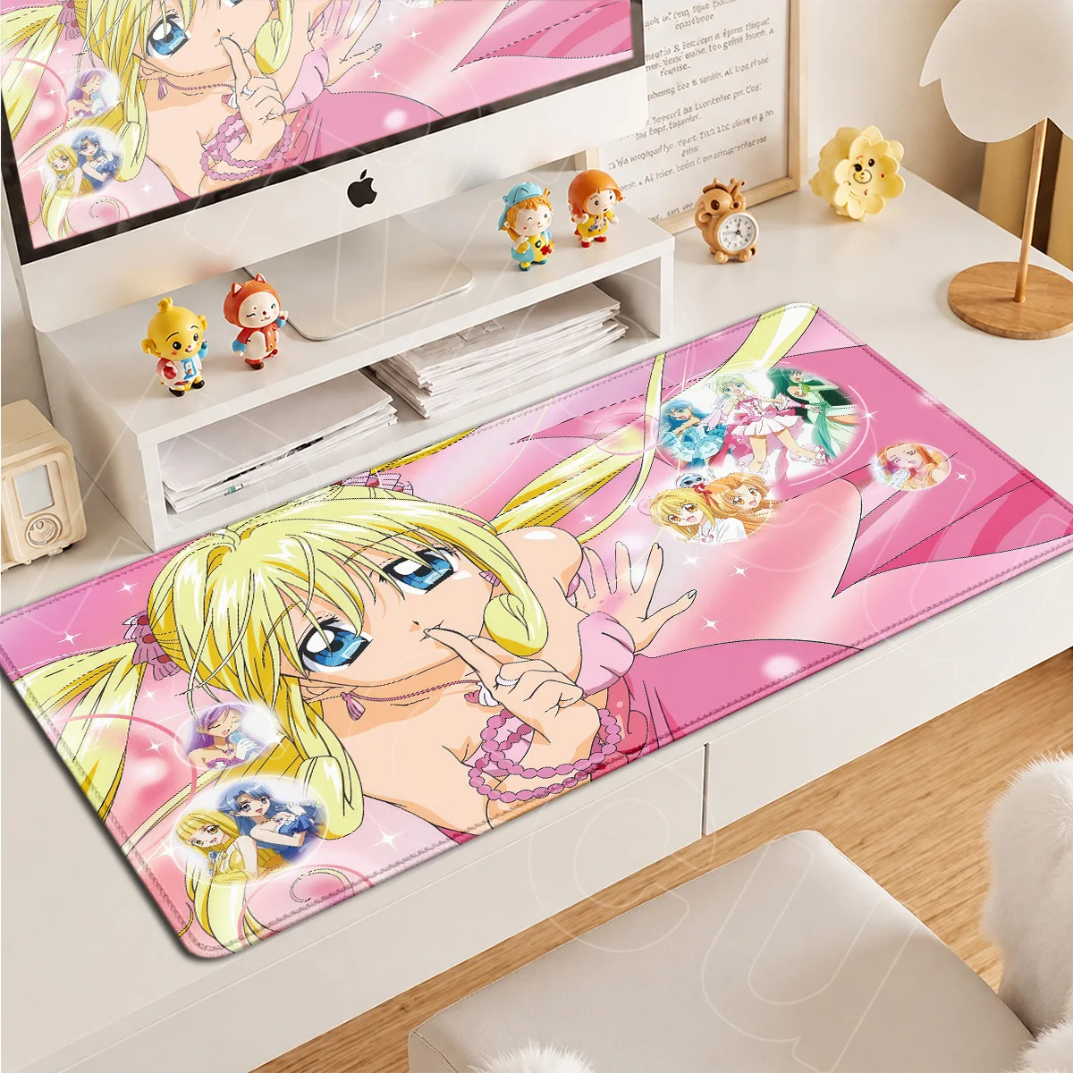 Non-slip Notebook Rubber Office Desktop Carpet Japan Anime M-Mermaid Melody Kawaii Girl Nanami Lucia Mousepad Gaming Accessories