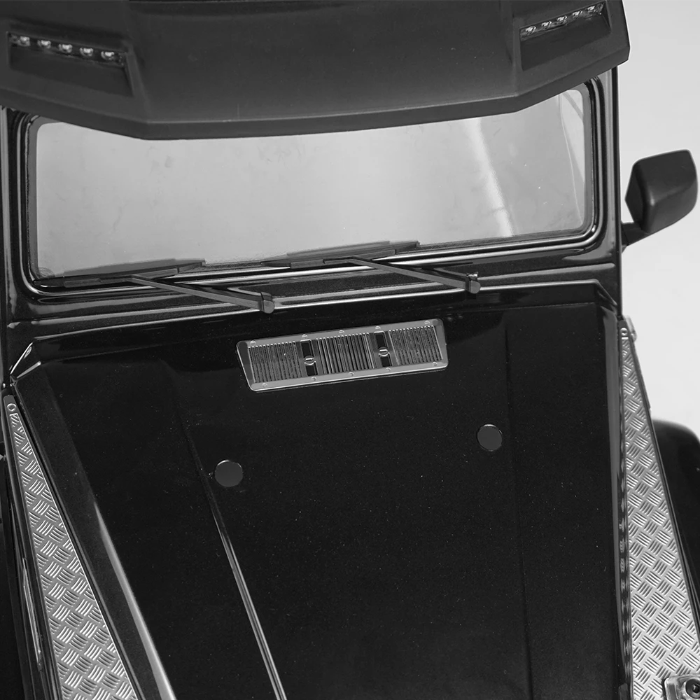 MIBIDAO copertura del motore in metallo piastra antiscivolo griglia di aspirazione laterale Mesh per 1/10 TRX6 RC Crawler parti di decorazione per auto