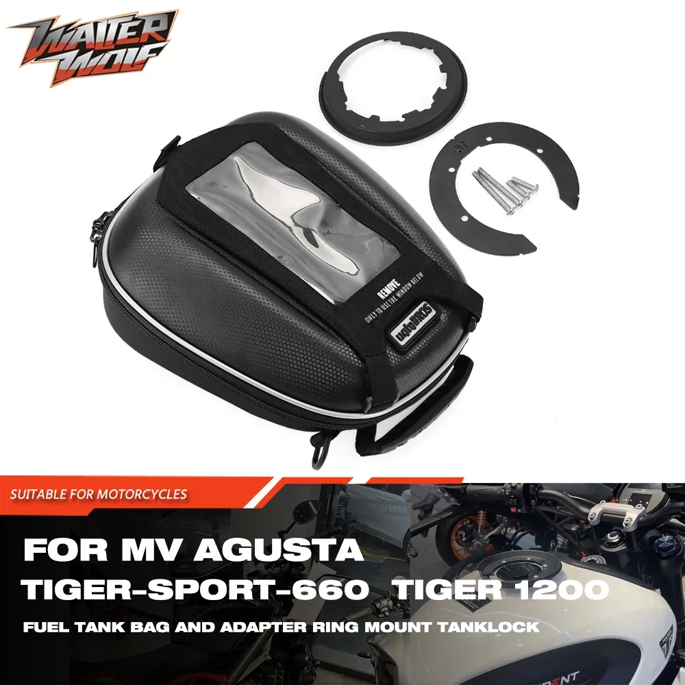 

Fuel Tank Bag Motorbike Bag For MV Agusta Brutale 800 Trident 660 Tiger 900 Rally Adapter Ring Mount Tanklock Luggage Acessories