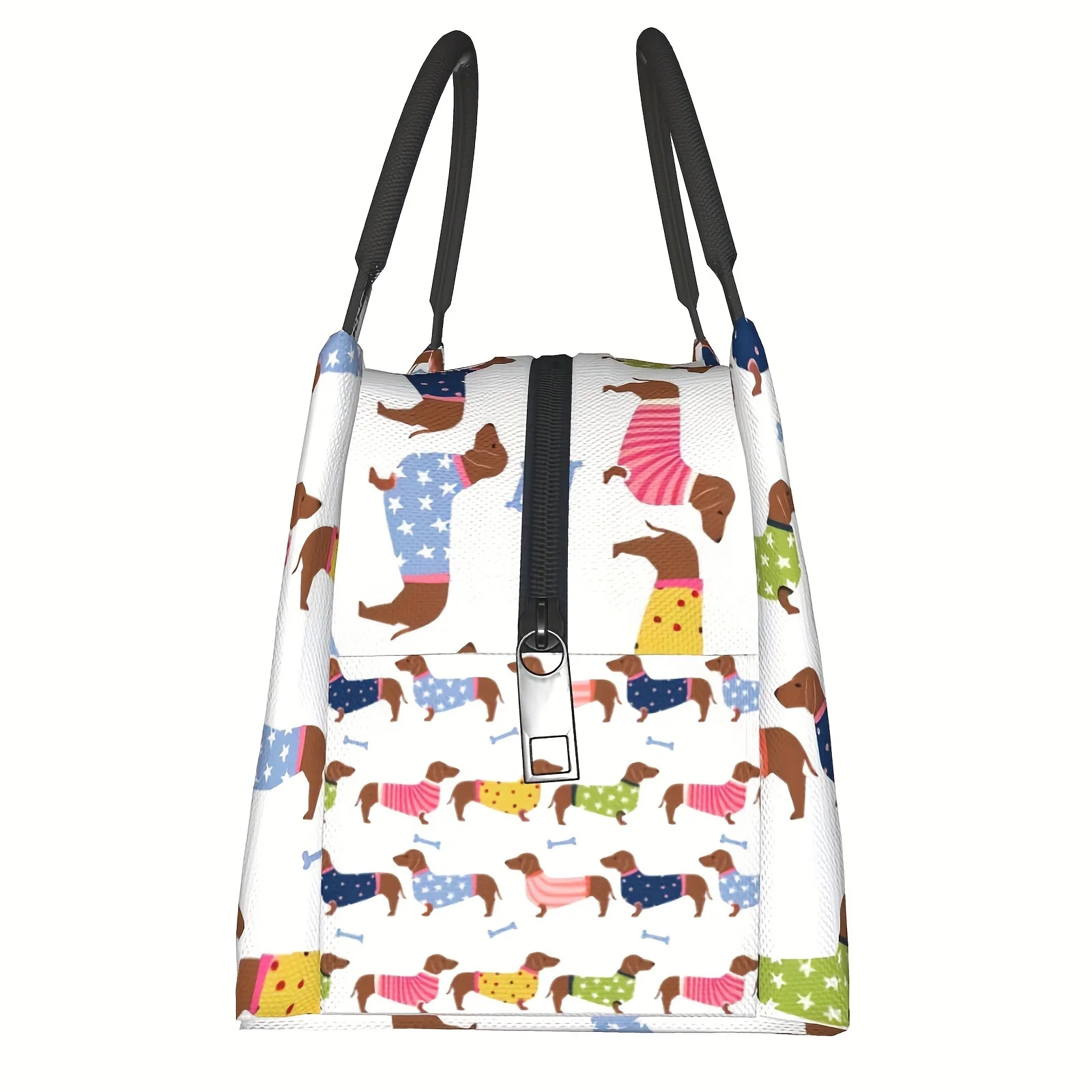 Dachshund Lunch Bag with Zipper Closure Ideal for Travel Picnics Office Work Office Dog Lover Gifts