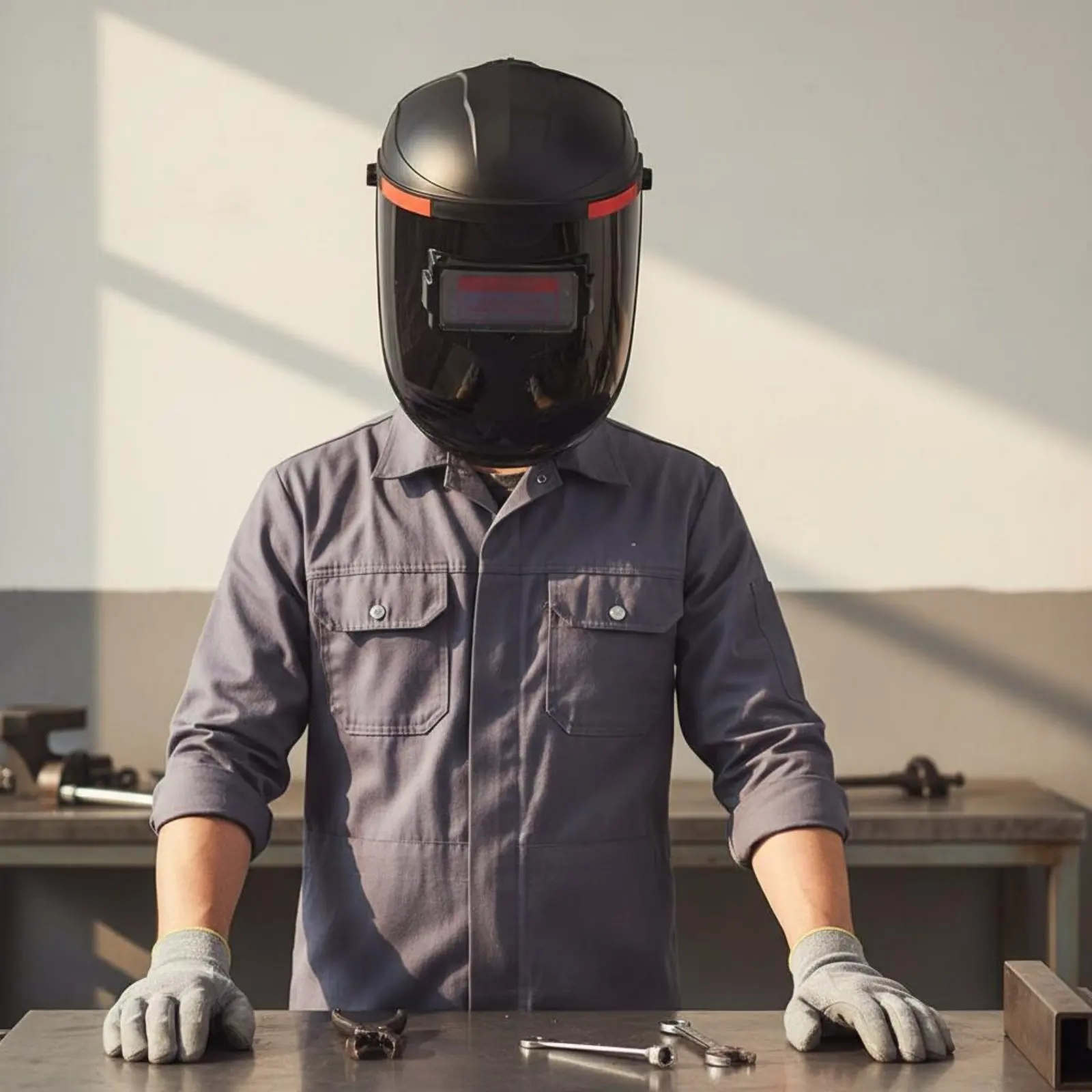 

Auto Darkening Metal Joining Helmet Adjustable Sensitivity & Delay Solar Powered Metal Joining Hood Solar Powered Welder Hood