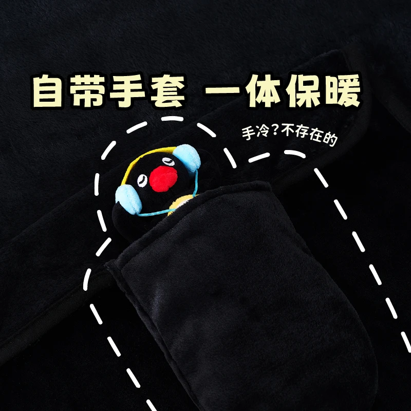 الكرتون Pingu Kawaii البطريق النمذجة بطانية لطيف شال الاتجاه لعبة الفتيات والفتيان عيد الميلاد هدية عيد ميلاد #5