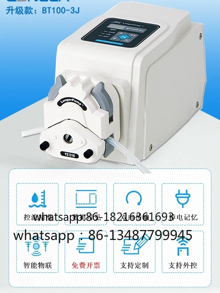 

Перистальтический насос BT100-2J, электрический лабораторный насос постоянного потока с большим расходом BT100-3J