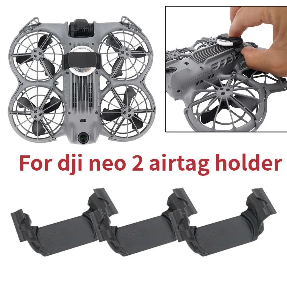 For DJI NEO 2 Drone Installation AirTag Locator Bracket  Anti-Loss Locator Airtag Mounting Bracket Drone Flight Tail For DJI NEO