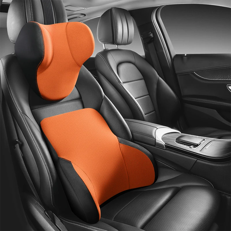 Car Cushion Lumbar Support Cushion Office Chair Low Back Pain Pillow Memory Foam Posture Correction Car Product Seat Cushion