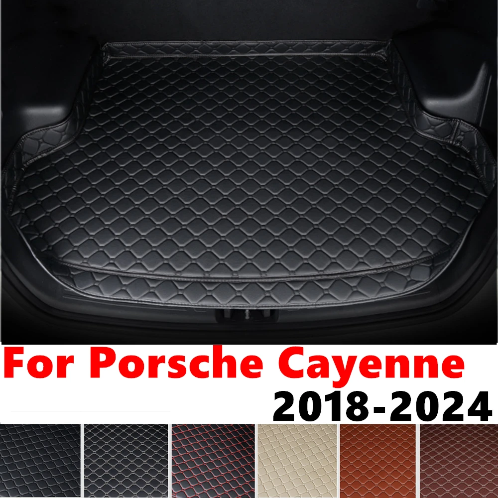 

High Side Car trunk mat for Porsche Cayenne 2024 2023 2022-2018 Tail Boot Tray luggage Pad Rear Cargo Liner Interior Accessories