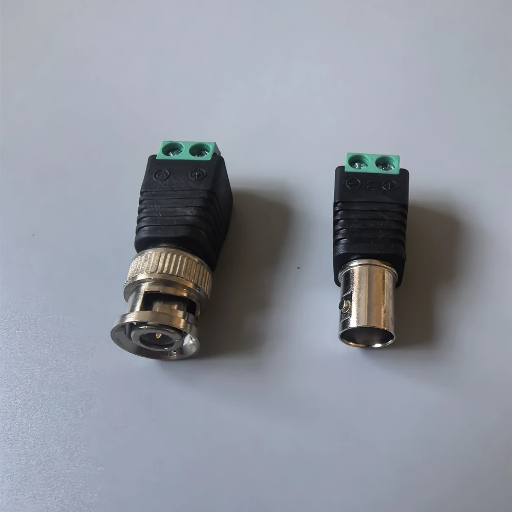 1/2/5/10/20 Pairs 12V BNC Male Female Connector Coax Adapter Plug for AHD CVI TVI Analog CCTV Camera Accessories