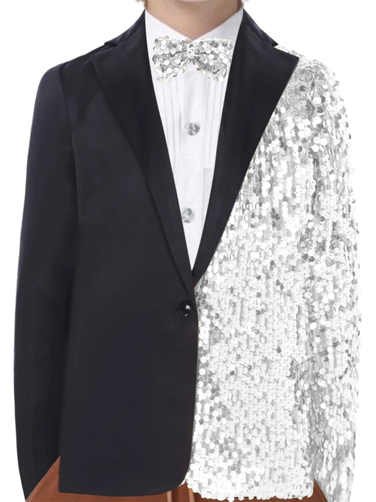 Vestido Formal para niños, Blazer con lentejuelas, abrigo para caballero, chaqueta, traje de fiesta para niños, disfraces de actuación, trajes brillantes, chaquetas
