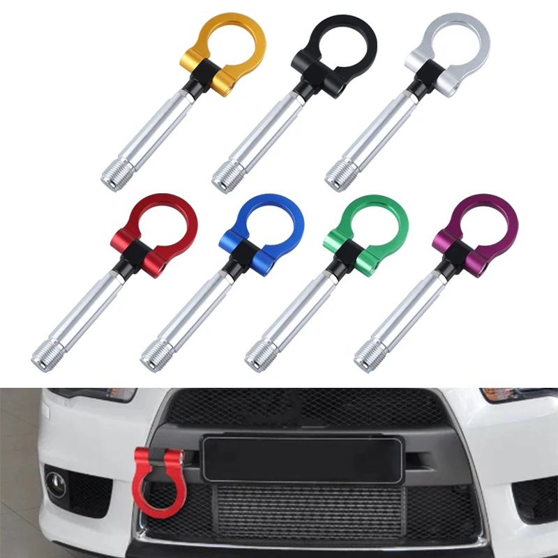 Universal Aluminum Iron Screw-on Auto Car Front Bumper Racing Tow Hook For TOYOTA YARIS COROLLA SCION XB Car Trailer Towing Bars