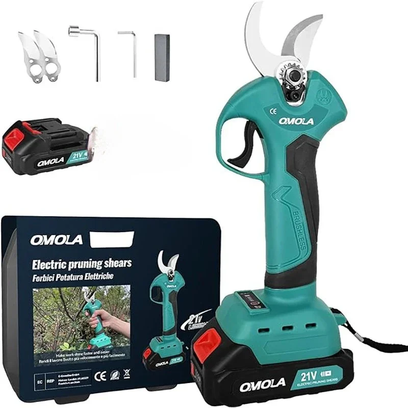 Durable Lithium Battery Garden Fruit Tree Pruning Shears 3.0 Open Lithium Battery High-performance Electric Shears