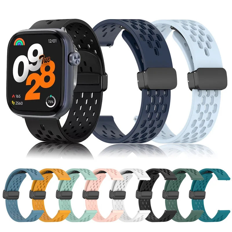 

Breathable Magnetic Buckle Strap for IMIKI ST2 22mm 20mm Silicone Band for IMIKI ST2 SF1 Samsung Galaxy Watch 5 6 7 Accessories