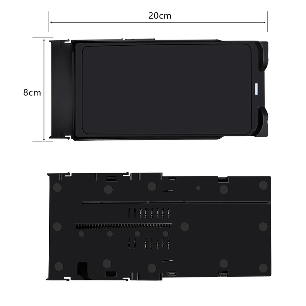 Bezprzewodowa ładowarka samochodowa do telefonu komórkowego Konsola środkowa Przechowywanie QI 18W iPhone szybkie ładowanie dla Maserati Quattroporte M156 2014-2024