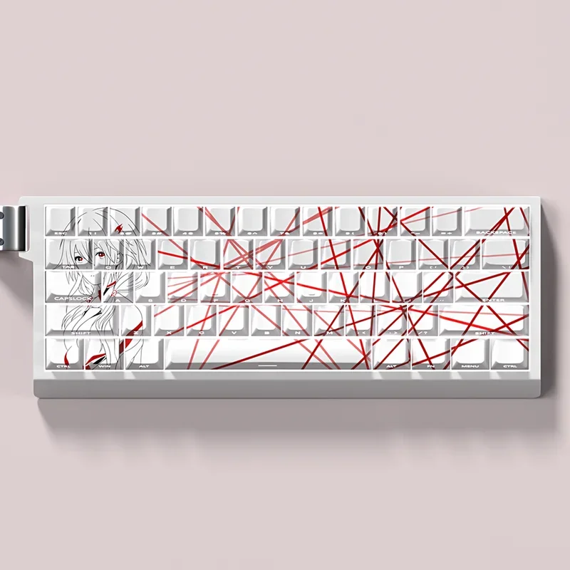 Yuzuriha Inori  Anime Theme Keycaps Guilty Crown Original Factory Side Engraved Transparent Pbt Mechanical Keyboard Key Cap