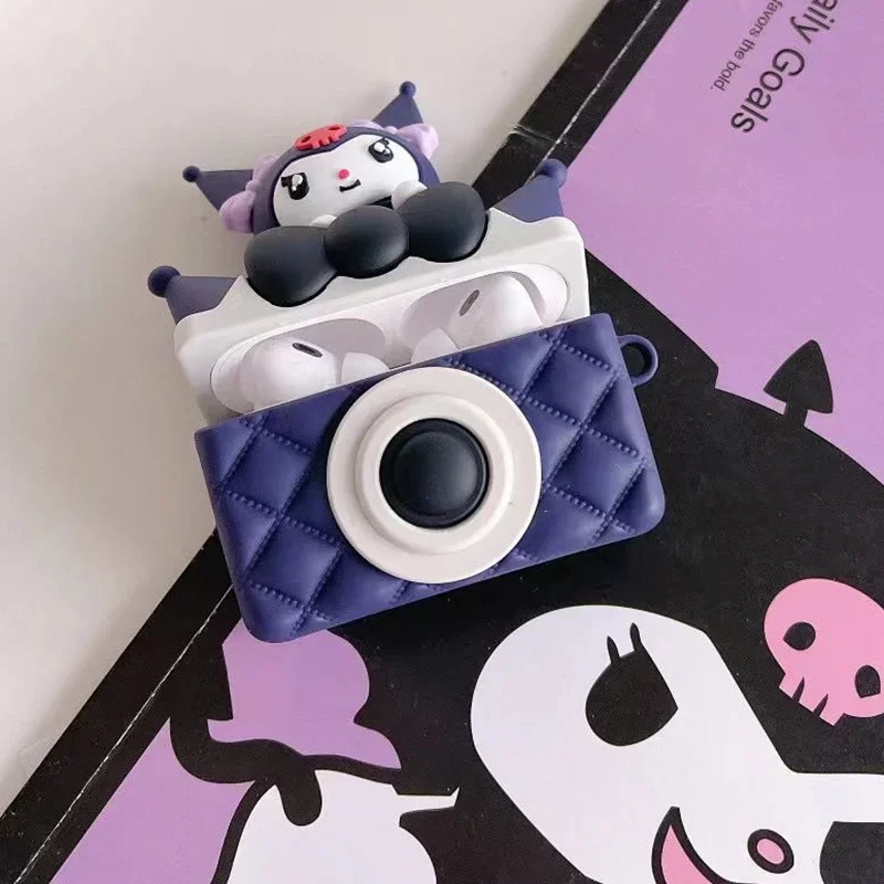 Sanrio Anime Hello Kitty Kuromi Airpods Case Cartoon Kawaii Plush Apple  AirPods 1 2 3 Pro Protectuve Covers Girl Birthday Gifts