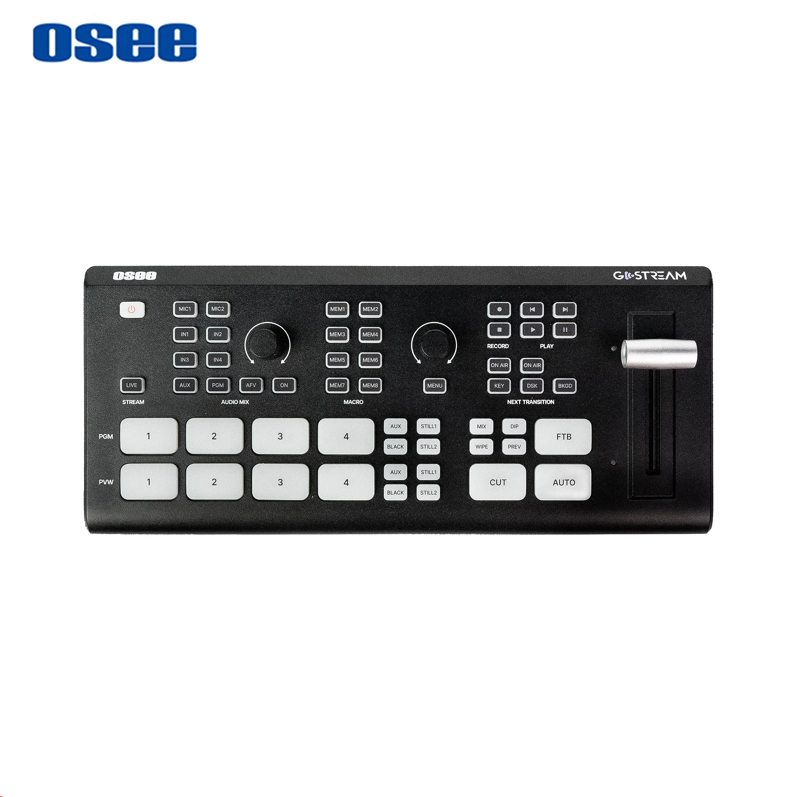 OSEE GoStream Deck Recording Video Switcher 4-Ch HDMI with USB Video Capture Live Promotion & Playback For Live Streaming Mixer