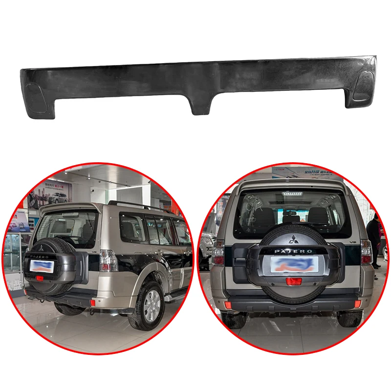 

High Quality ABS Material Rear Wing Roof Spoiler Glossy Black Or White For Mitsubishi Pajero V73 2005-2017