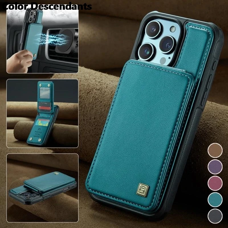 

Роскошный кожаный чехол-бумажник для iPhone 16 Pro Max 15 Plus 14 13 12 11 SE 2022 XR XS 8 7 Flip Purse Cover Etui