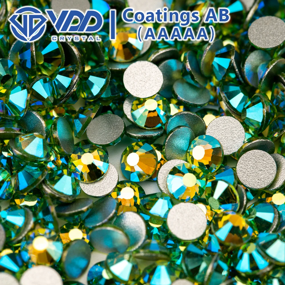 VDD SS4-SS30 AAAAA 077 peridoto AB Strass di vetro cristallo Glitter Strass pietre Flatback per decorazioni artigianali di Nail Art